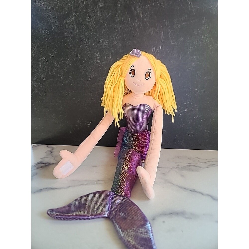 Mermaid Stuffef Doll Yarn Hair, READ Description
